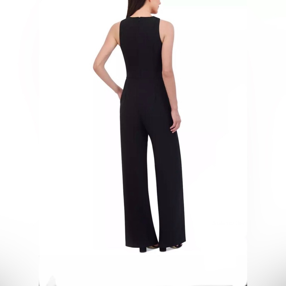 Vince Camuto Black Sleeveless Wide-Leg Jumpsuit